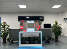 55寸桌面款 OLED透明屏-立式横屏+灯带