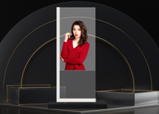 55寸桌面款 OLED透明屏-立式竖屏